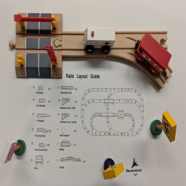 Customized 60 pc Ocean Train Set in a Plastic Tub.