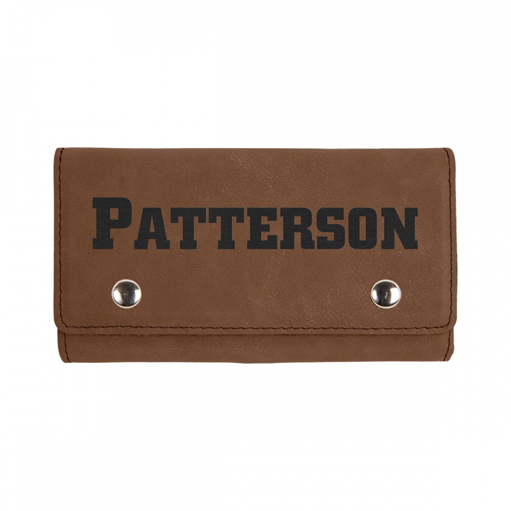 Promotional Dark Brown Leatherette Card & Dice Set Promotional Dark Brown Leatherette Card & Dice Set