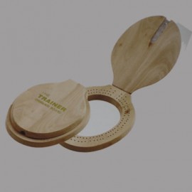 Wooden Trainer Cribbage Board with Logo