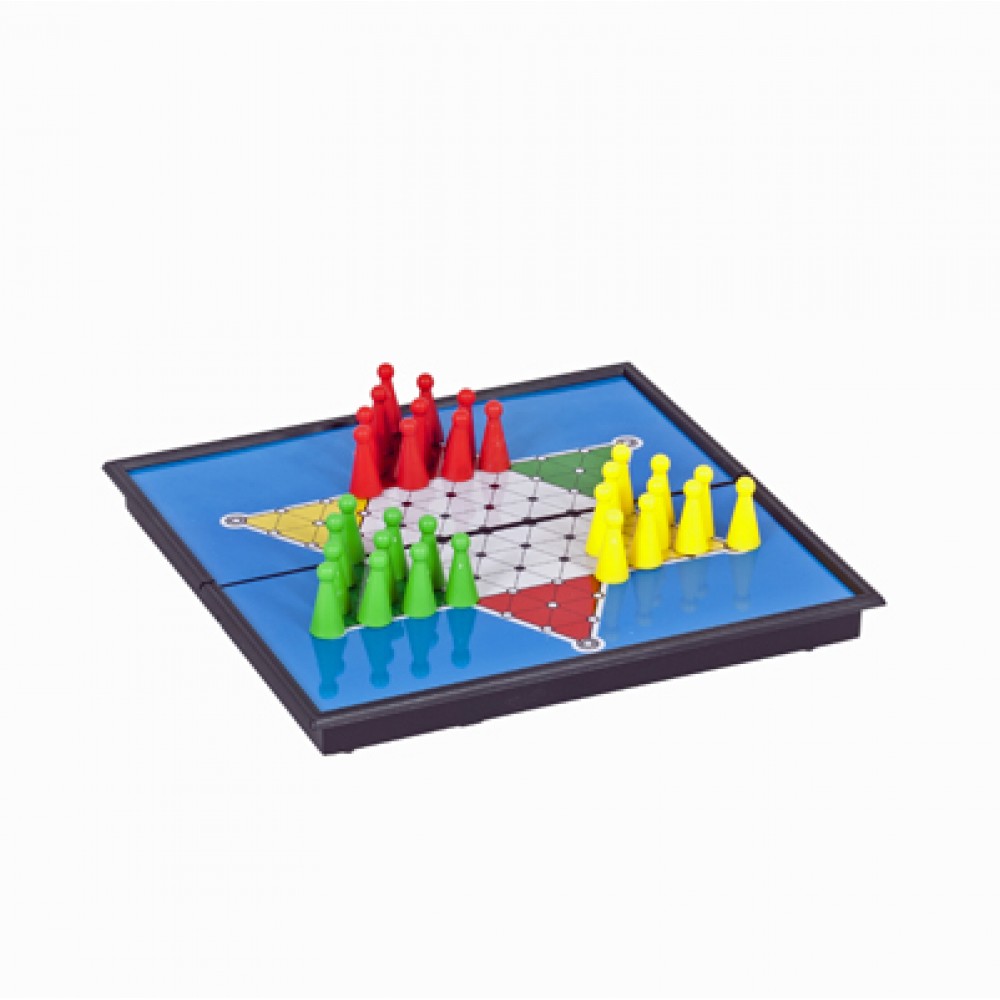 Logo Branded Magnetic Chinese Checkers -Travel Size Logo Branded Magnetic Chinese Checkers -Travel Size