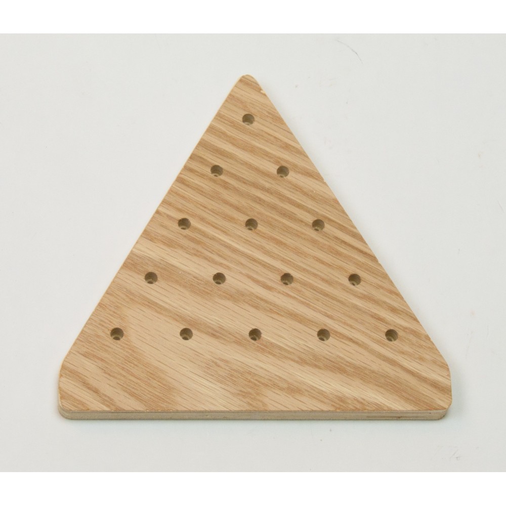 Triangle Peg Game with Extra Imprint Area with Logo