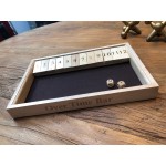 Logo Branded Deluxe Wood Shut the Box Game - 12 Numbers