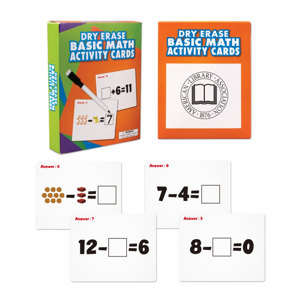 Personalized Wipe Off Dry Erase Math Cards