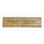 Personalized 2-Track Wood Folding Cribbage Game