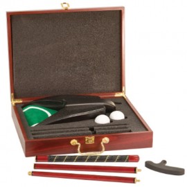 Rosewood Finish Executive Golf Set ( SCREEN PRINT ) with Logo