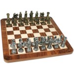 Customized Pewter Medieval Chess Set