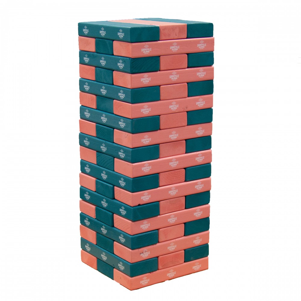 Logo Branded Jumbo Toppling Tower Blocks Game (1 Imprint, 2 Custom Color)
