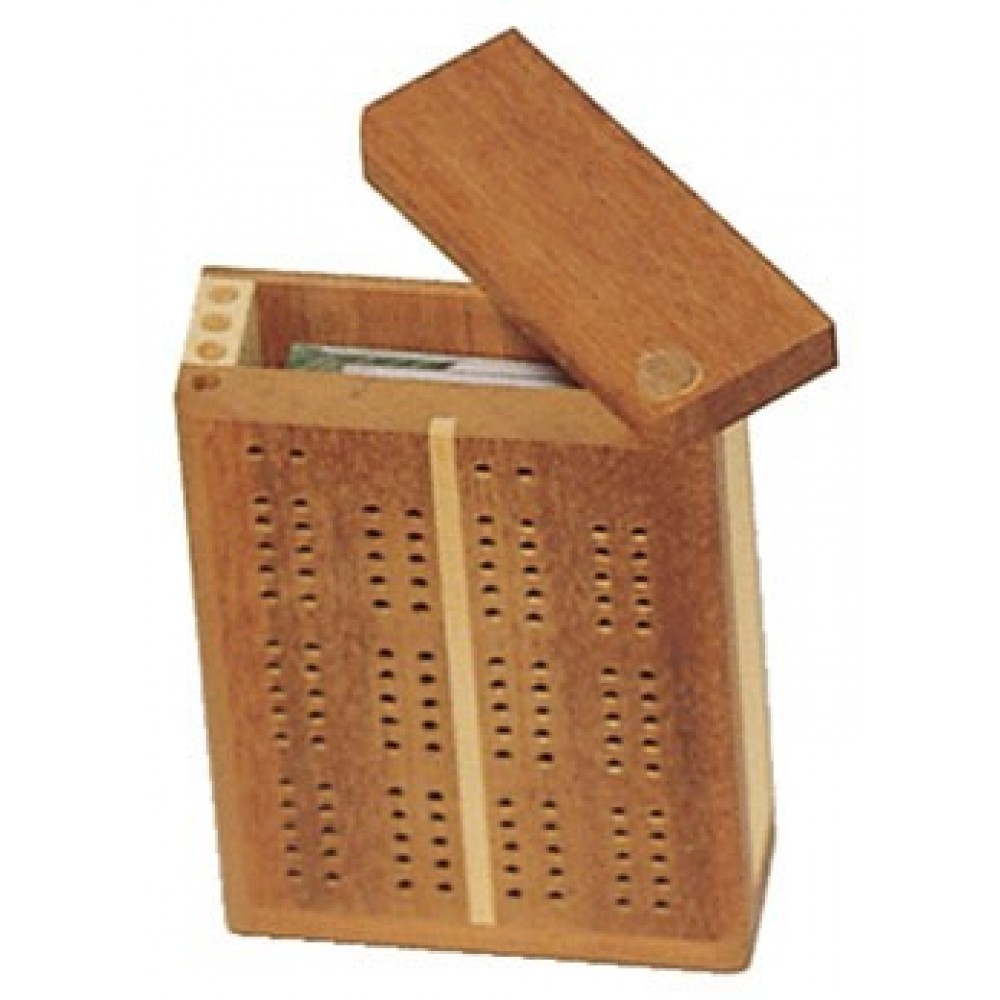 Promotional 2-Track Travel Wood Cribbage Game Promotional 2-Track Travel Wood Cribbage Game