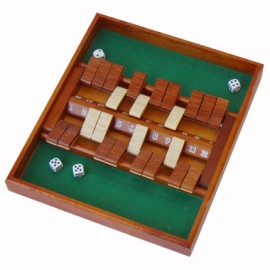 Custom 12" Shut The Box Dice Game
