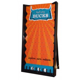 Promotional 48" Custom printed Drop A Puck game