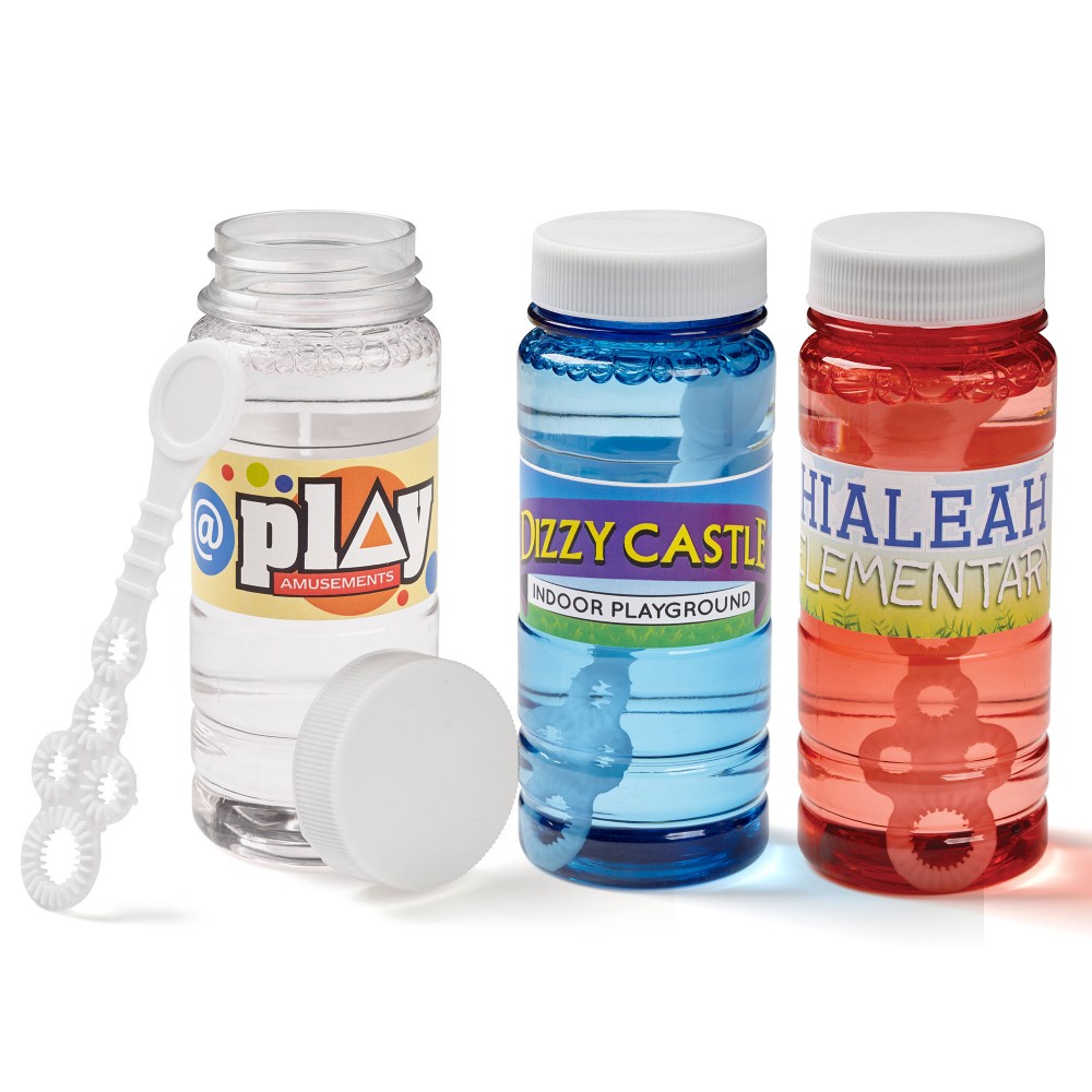 4 Oz. Translucent Bubbles with Full-Color Digital Label with Logo