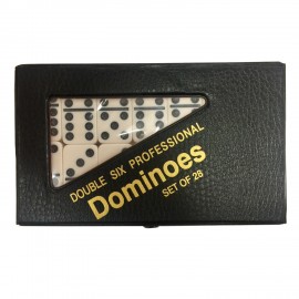 Personalized Double 6 PRO. WHITE Dominoes Set ( SCREEN PRINT )  Personalized Double 6 PRO. WHITE Dominoes Set ( SCREEN PRINT )