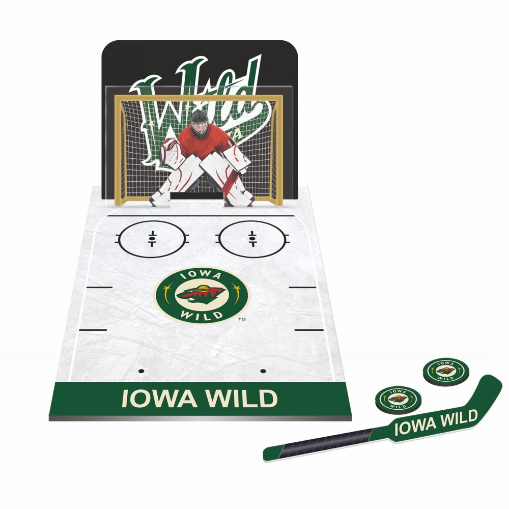 Logo Branded Table Top Hockey Game (8.875"long x 5.875" wide)