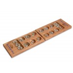 Custom Wood Mancala Game Set w/Gems