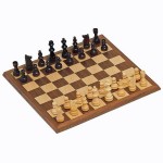 Personalized Walnut Chess Set - 12"