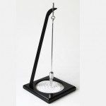 Customized Sand Pendulum w/ Black Finished Solid Wood Base & Stand