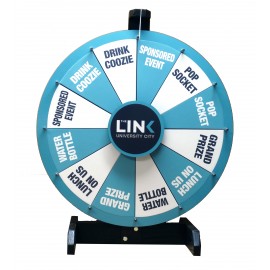 24 Inch Removable Graphics Prize Wheel with Logo