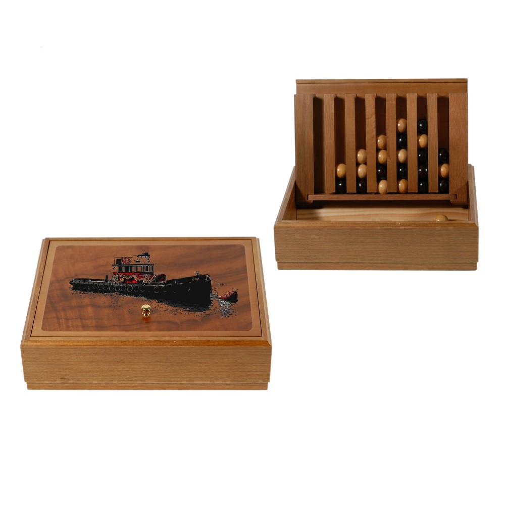 Custom Wood Captain's Mistress Game (4-in-a-Row) - Large Custom Wood Captain's Mistress Game (4-in-a-Row) - Large