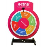 Logo Branded 24 Inch Prize Wheel with custom sign