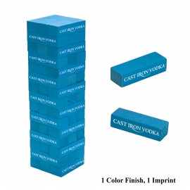 Personalized Tabletop Toppling Tower - (1 Custom Color and 1 Imprint Included)