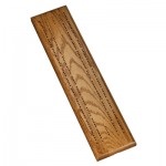 Promotional 2-Track Oak Stained Cribbage Board