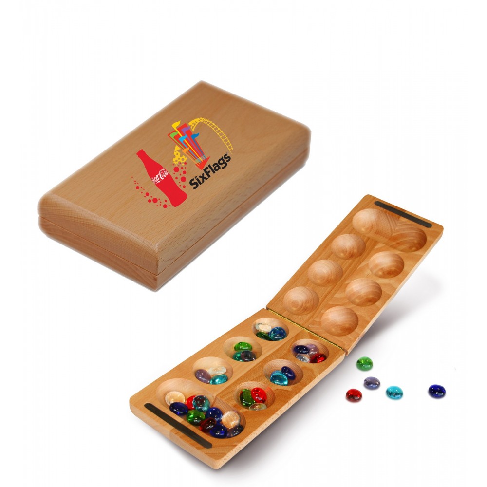 Personalized Wood Folding Mancala Personalized Wood Folding Mancala