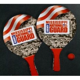 Beach Pong Ball & Paddle with Logo