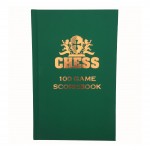 Personalized Hardcover Chess Scholastic Scorebook  Dark Green