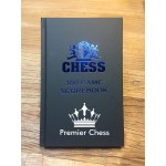 Logo Branded Hardcover Chess Scholastic Scorebook  Matte Black