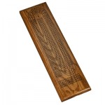 Custom 3 Track Solid Oak Dark Stained Wood Board