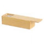 Personalized Double 6 Plastic Domino Tiles with Brass Spinner in Wooden Case