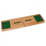 Personalized Travel Cribbage Set-Solid Wood Folding Board w/ Storage