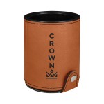 Personalized Rawhide Leatherette Dice Cup w/ 5 Dice
