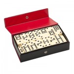 Promotional Double 9 Dominoes in Vinyl Case, Thick Size