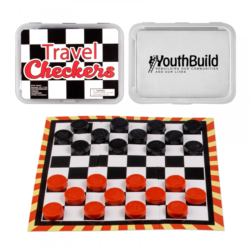 Travel Checkers with Logo
