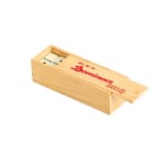 Double Six Dominoes In Wood Case with Logo