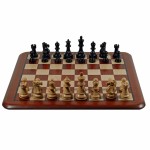 Personalized Grand Staunton Redwood Chess Set- Kari Wood Weighted Pieces