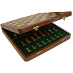 Logo Branded Deluxe English Style Chess Set in Wooden Case