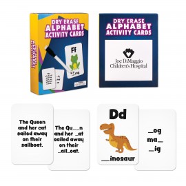 Wipe Off Dry Erase Spelling Cards with Logo