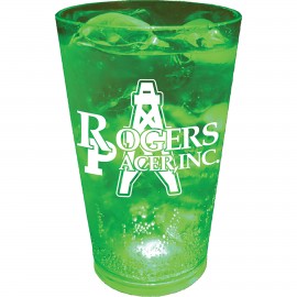16 Oz. Plastic Light-Up Pint Glass with Logo  16 Oz. Plastic Light-Up Pint Glass with Logo