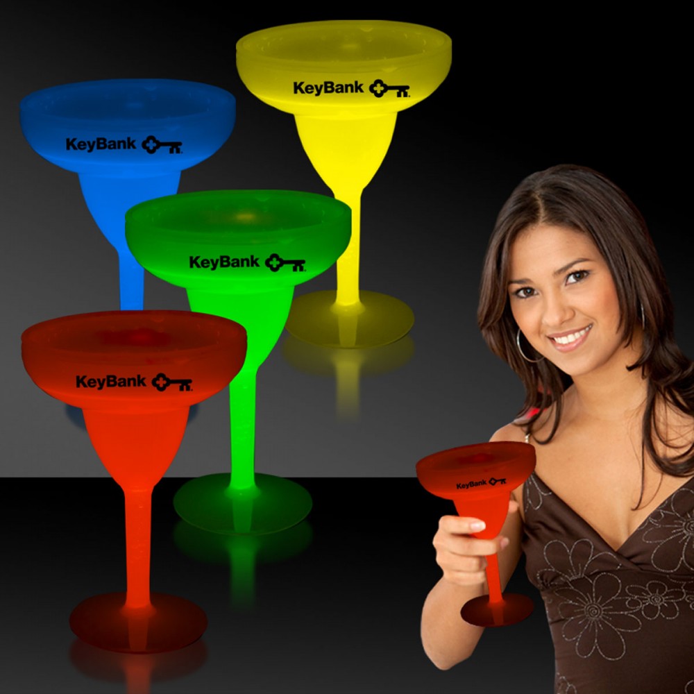Custom 10 Oz. Glow Margarita Glass Custom 10 Oz. Glow Margarita Glass