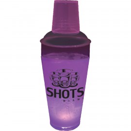 20 Oz. Plastic Light-Up Cocktail Shaker with Logo  20 Oz. Plastic Light-Up Cocktail Shaker with Logo