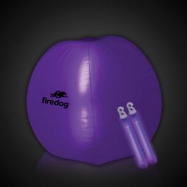 Custom 24" Purple Light Up Translucent Inflatable Beach Ball  Custom 24" Purple Light Up Translucent Inflatable Beach Ball