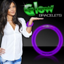 Promotional Purple Superior 8" Glow Bracelets(Pad Print)  Promotional Purple Superior 8" Glow Bracelets(Pad Print)