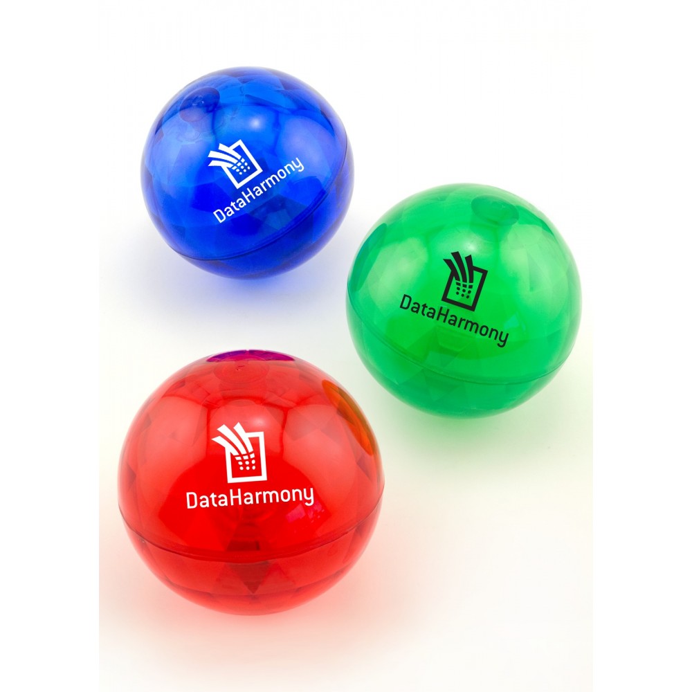 Promotional Crystalight Lighted Ball with Blue/Red LEDs