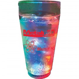 20 Oz. Plastic 3-Light, Light-Up Tumbler with Logo