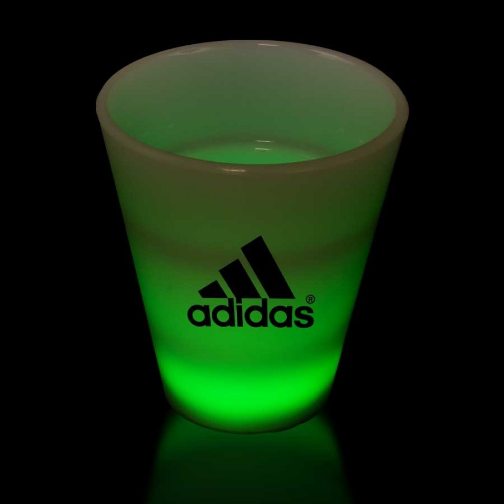 Promotional 2 Oz. Green LED Neon Look Shot Glass