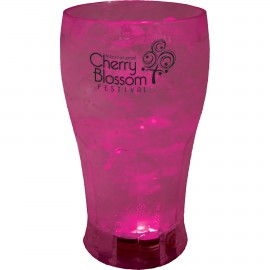 12 Oz. Plastic Light-Up Soda Fountain Glass with Logo