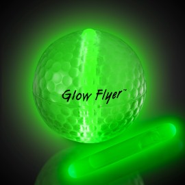 Green Glow Flyer Golf Ball Replacement Mini Glow Sticks with Logo