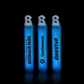 Custom 4" Premium Blue Glow Stick  Custom 4" Premium Blue Glow Stick